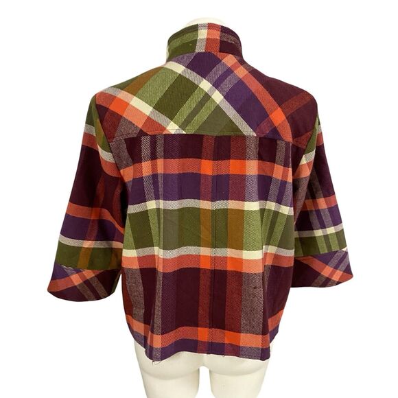 Blair Blazer Womens PM Plaid Jacket Cabin Check Career Professional Work Office - Picture 3 of 16